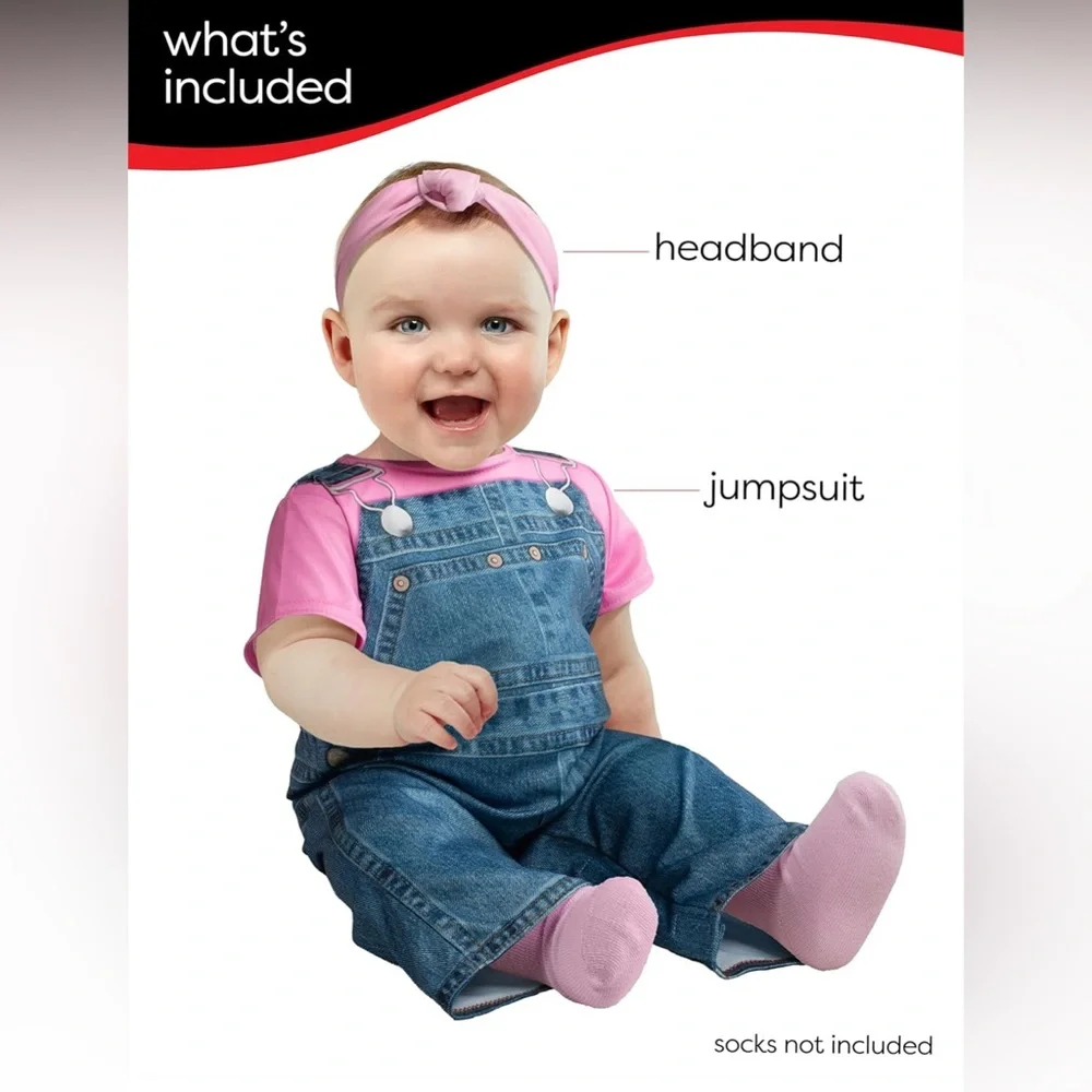 Rubie’s Ms. Rachel Jumpsuit and Headband Costume